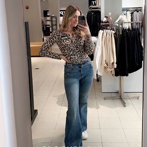 Banana Republic leopard bodysuit
